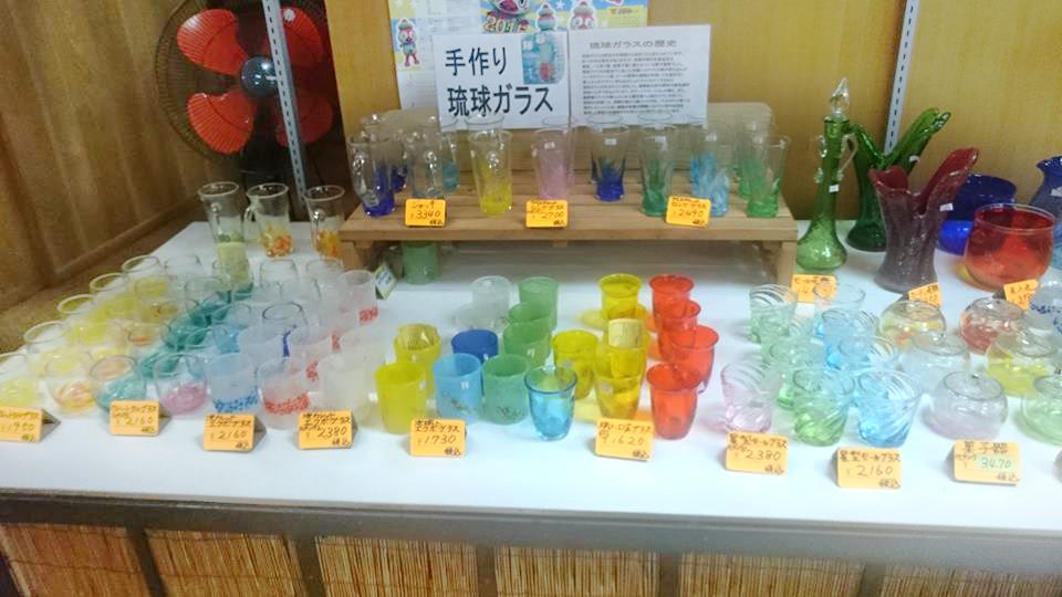 いこいの駅いずみ,沖縄,琉球グラス,お土産