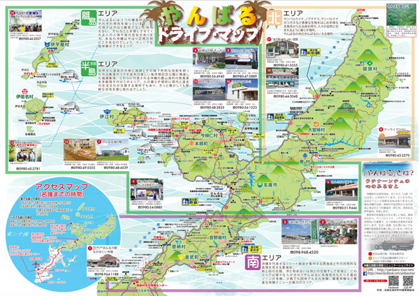 やんばる観光 ドライブマップ